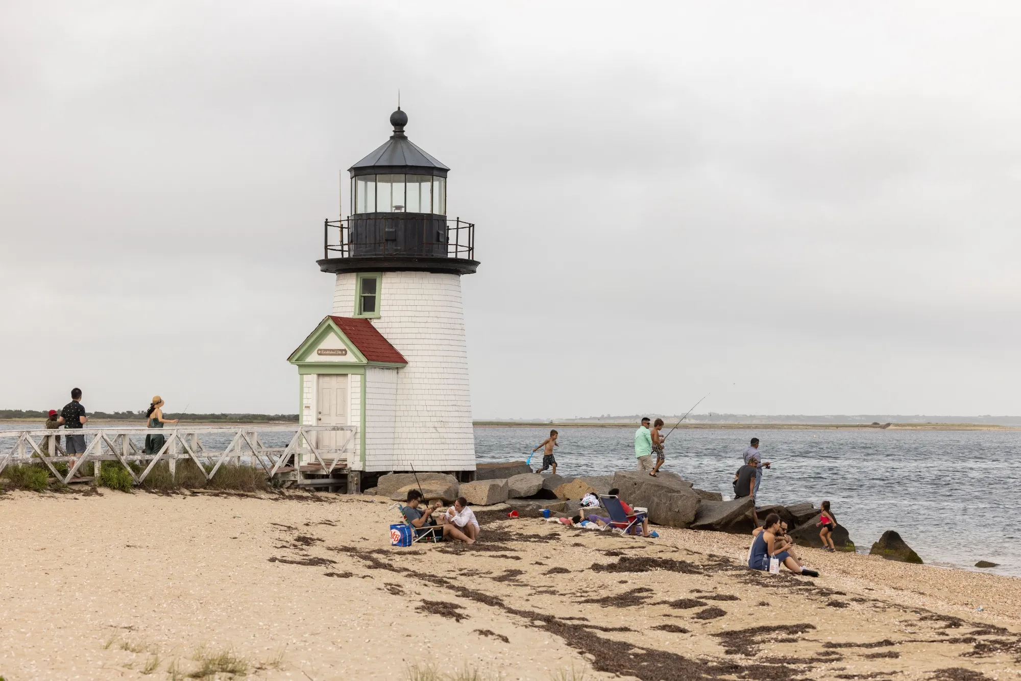 The Brant Point Lighthouse in Nantucket, Massachusetts.