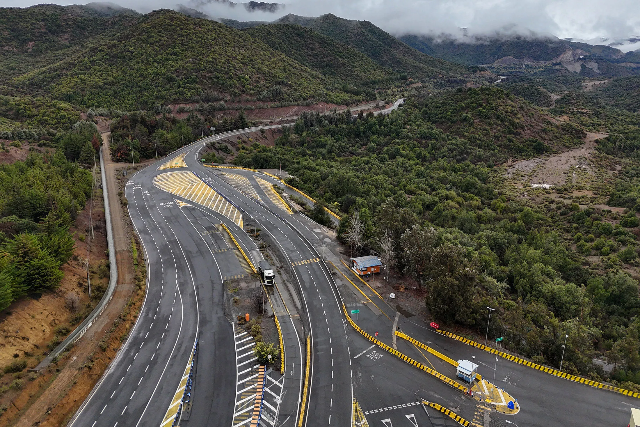 The entrance to the El Teniente mine, a Codelco copper mine in Machali, Chile, on Aug.&nbsp;1.