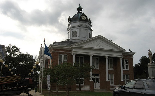 The West Feliciana Parish Courthouse in St. Francisville, Louisiana