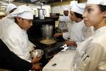 Students in the culinary arts program at a technical college in Los Angeles.