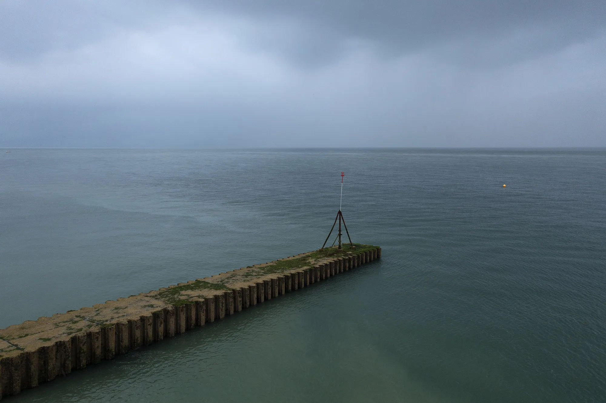 A jetty beneath which raw sewage had been reportedly been discharged in Seaford, England.&nbsp;
