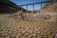 Rialb Reservoir as Europe's Drought Potentially Worst in 500 Years