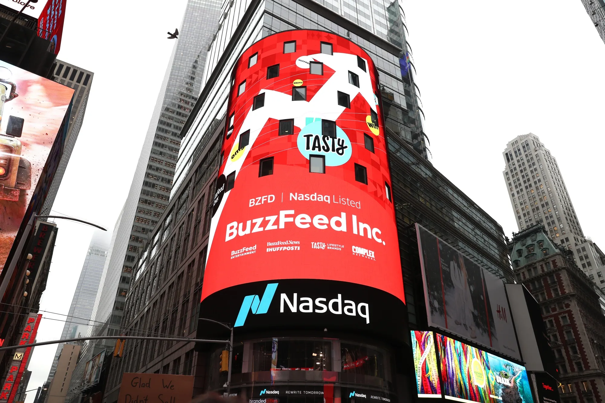 BuzzFeed Inc.'s Listing Day at Nasdaq in December 2021 in New York City.&nbsp;