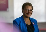 LA Mayoral Candidate Karen Bass Votes In California Primary Election