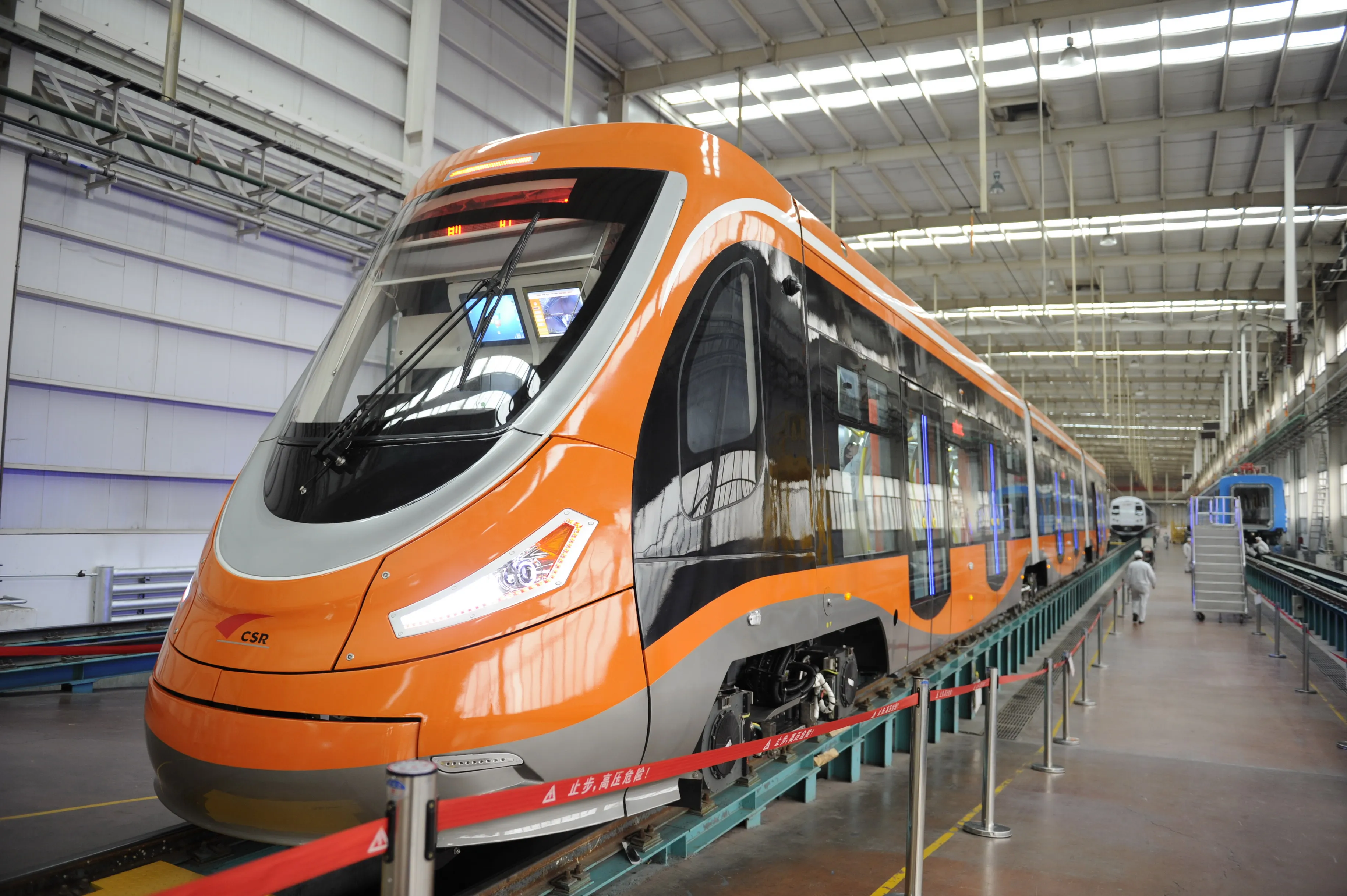 China's Qingdao Sifang just rolled out a new hydrogen-powered tram, the first of its kind in the world
