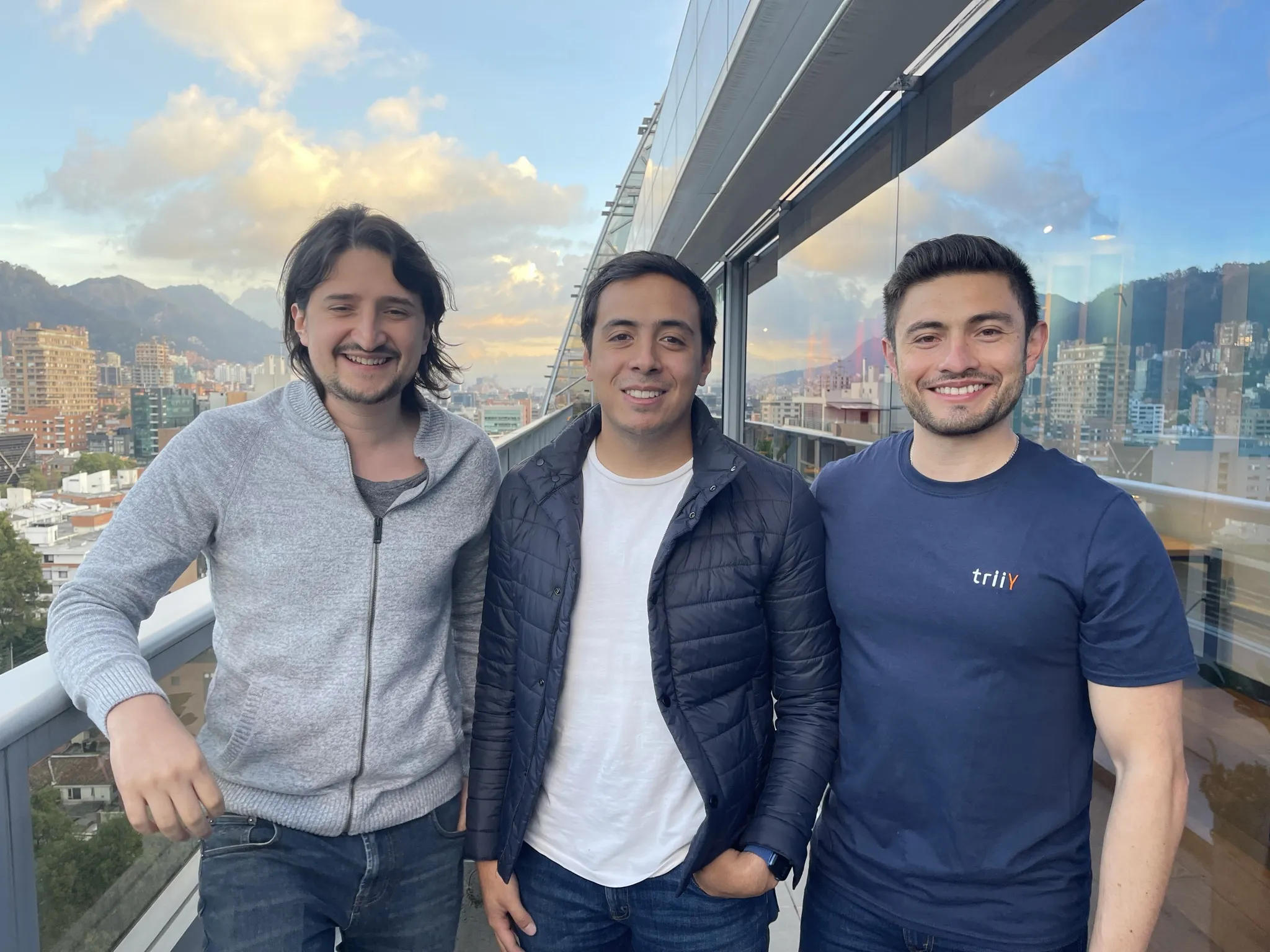 Trii founders Luis Patt, Esteban Penaloza, and Carlos Guayara