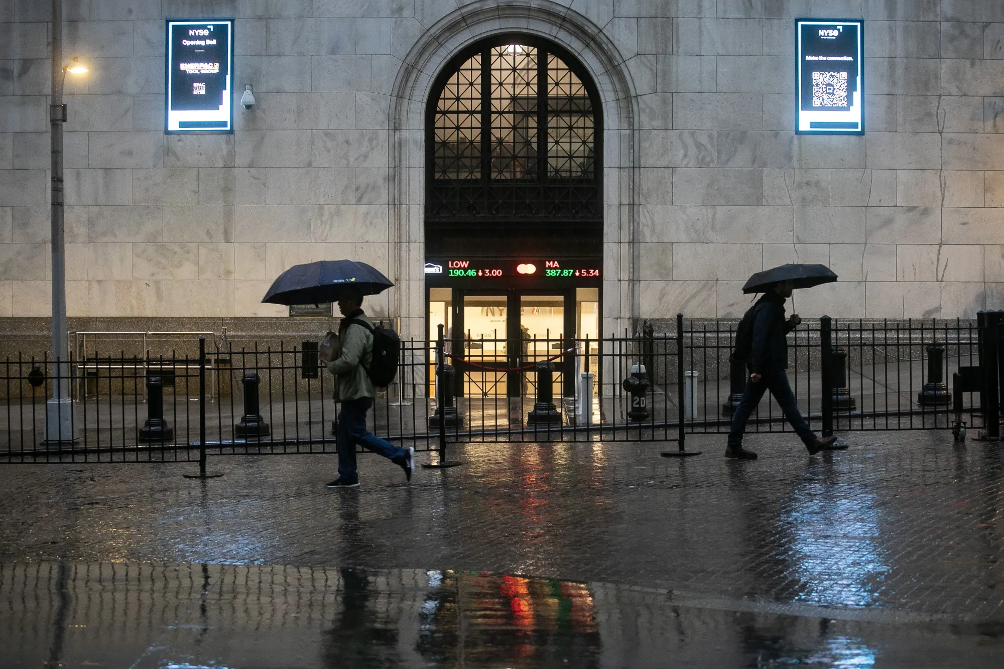 The New York Stock Exchange.