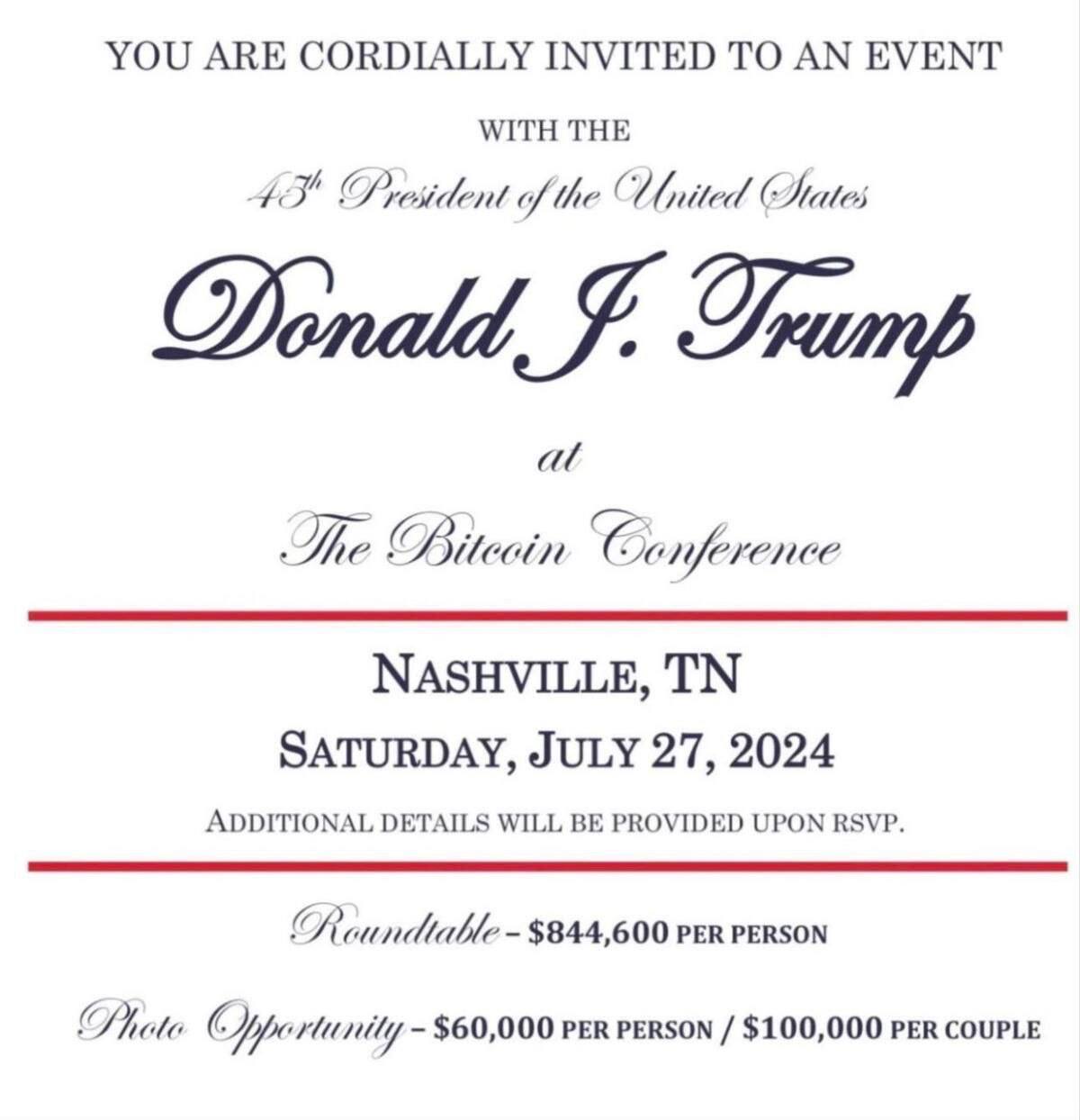 Trump invitation