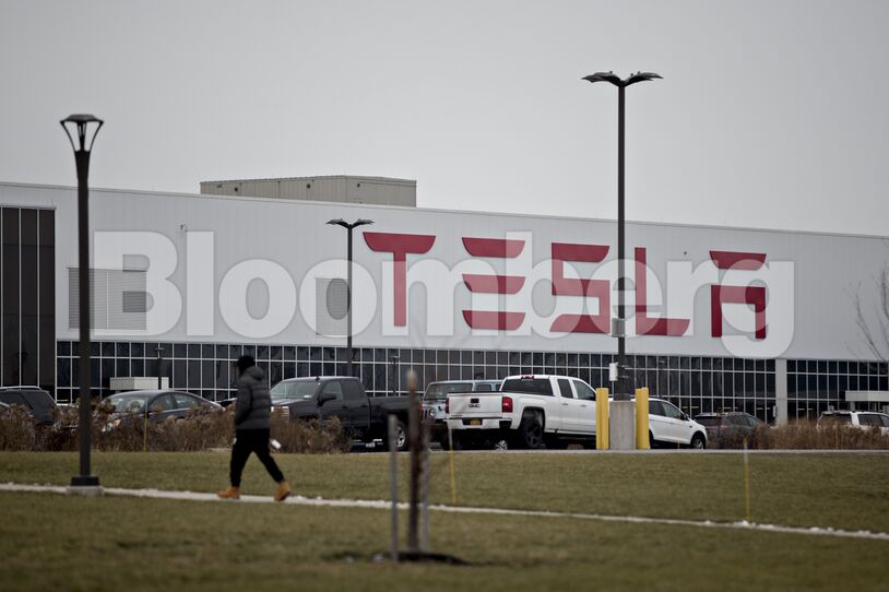 Tesla Inc.'s Solar Panel Factory As Workers Try To Unionize
