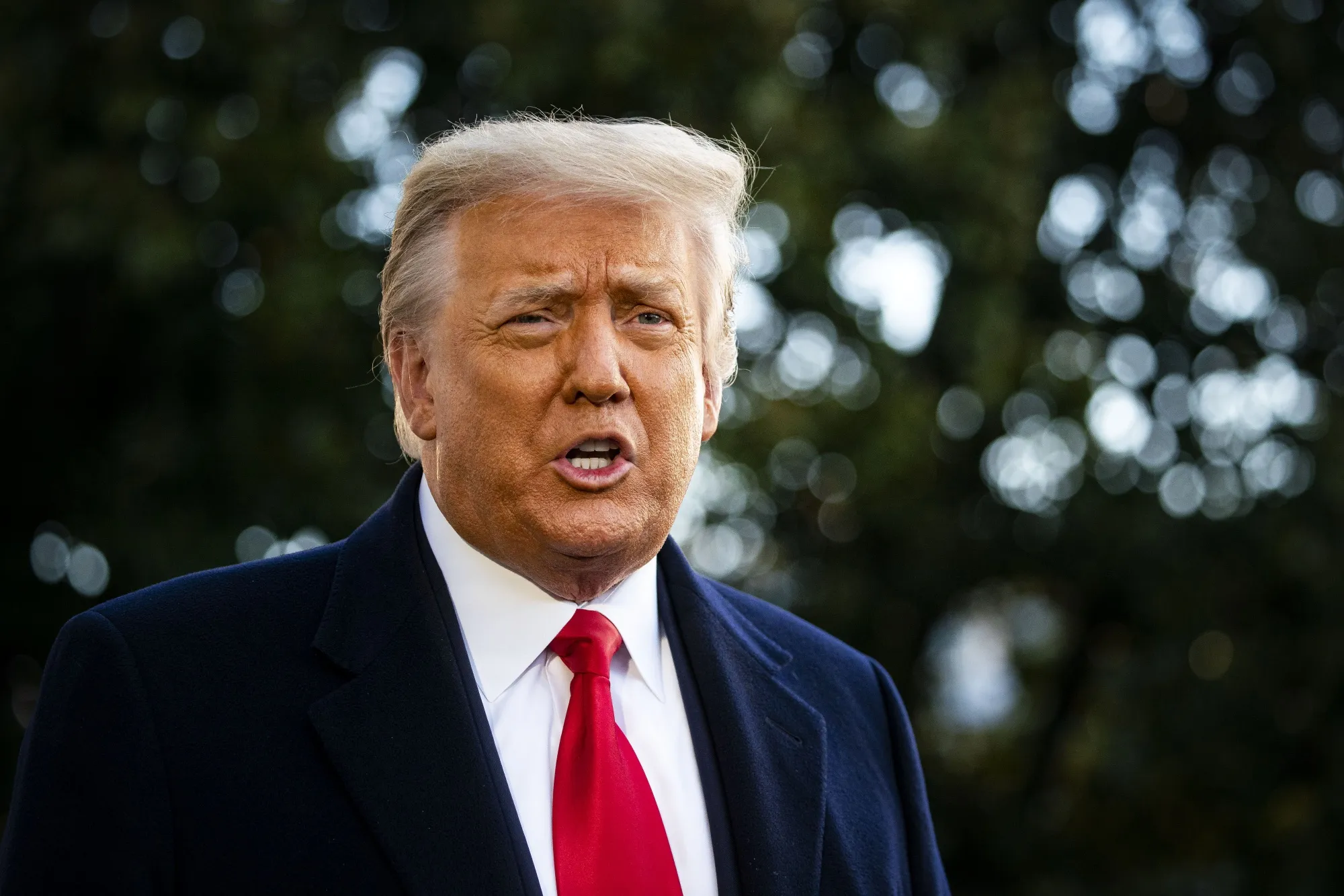 President Trump Departs White House Ahead Of Inauguration Ceremonies