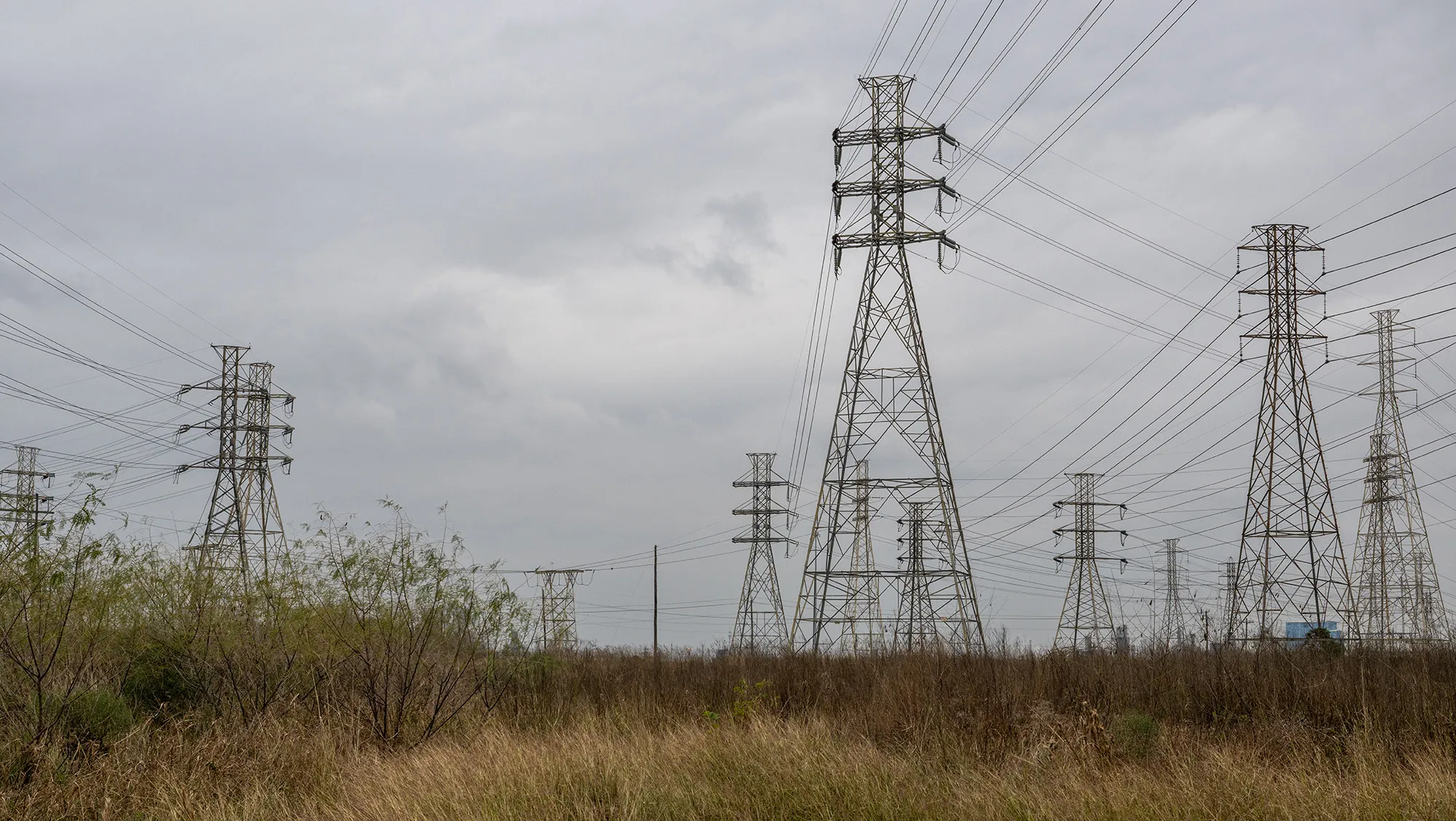 Pylons in Houston, Texas&nbsp;on Dec.&nbsp;22.&nbsp;