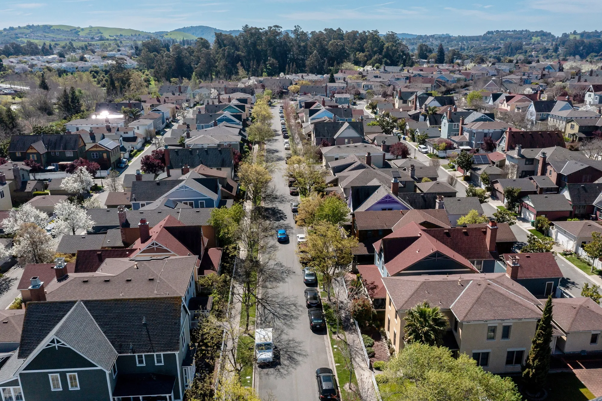 Homes in Hercules, California.