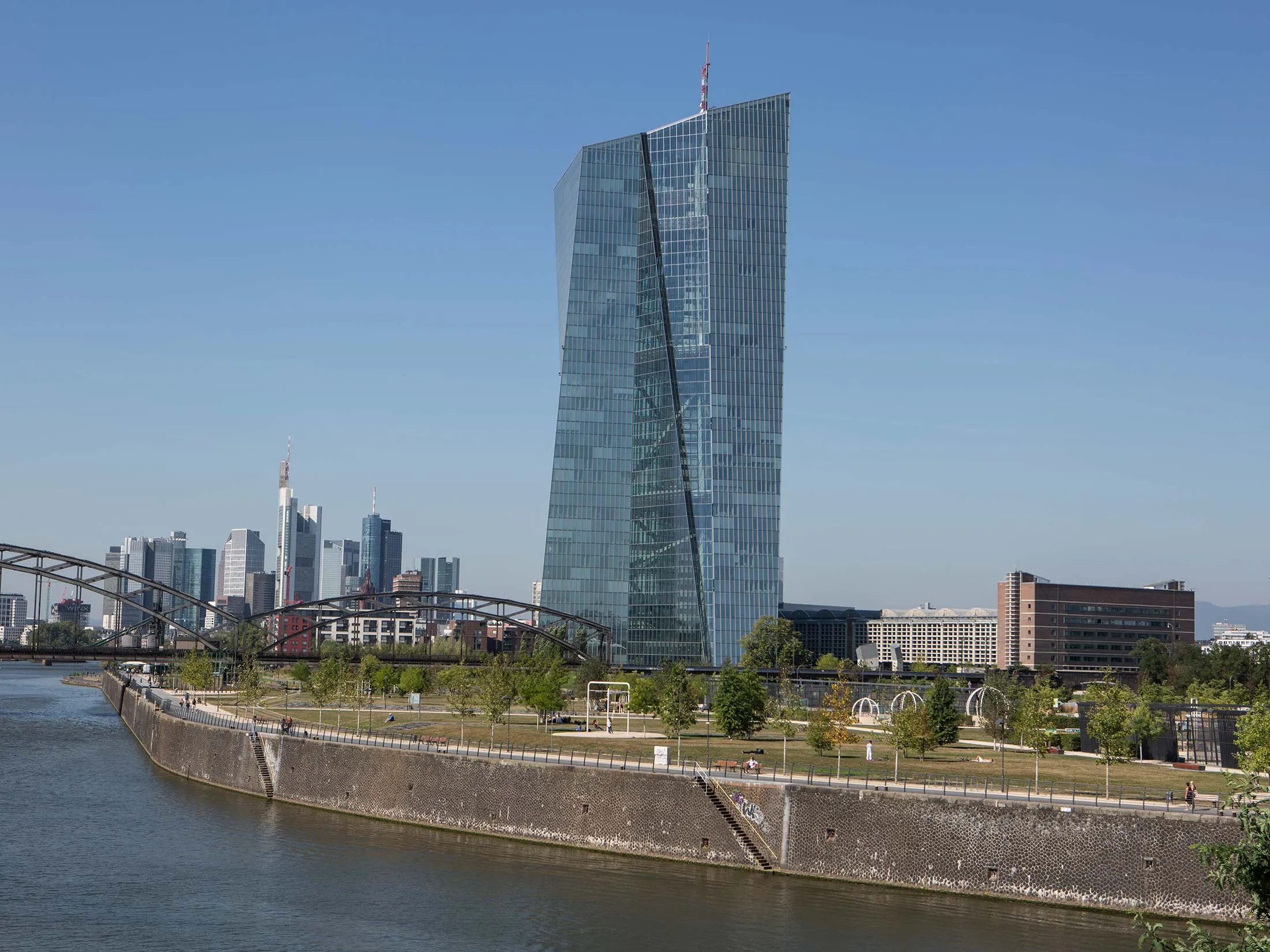 The European Central Bank in Frankfurt.