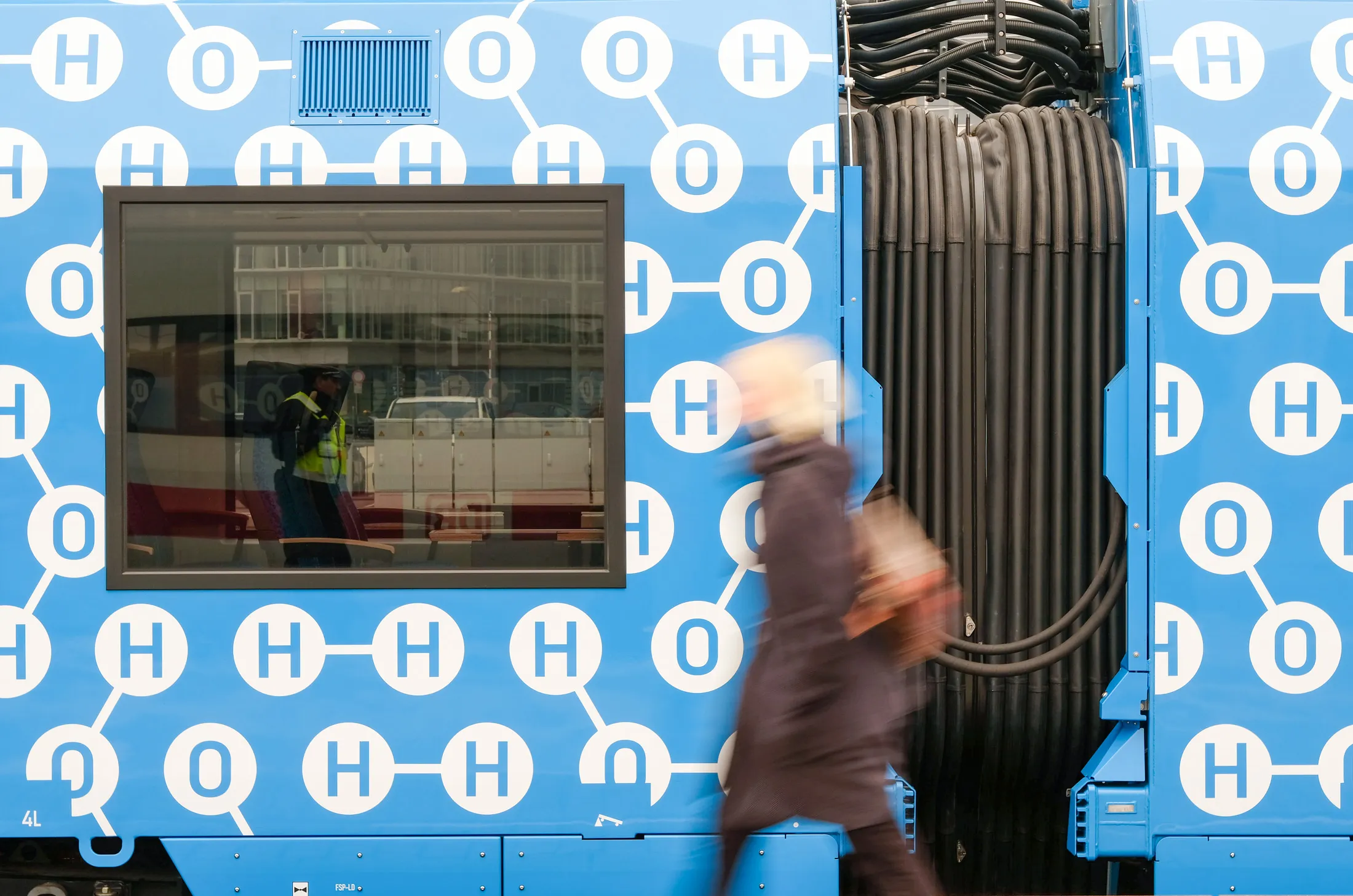 A&nbsp;train powered by fuel cells which convert hydrogen to electricity, in Wolfsburg, Germany. Whether hydrogen&nbsp;will be the crucial piece of the puzzle to reduce greenhouse gases or an overpriced, overhyped distraction is still being debated.&nbsp;