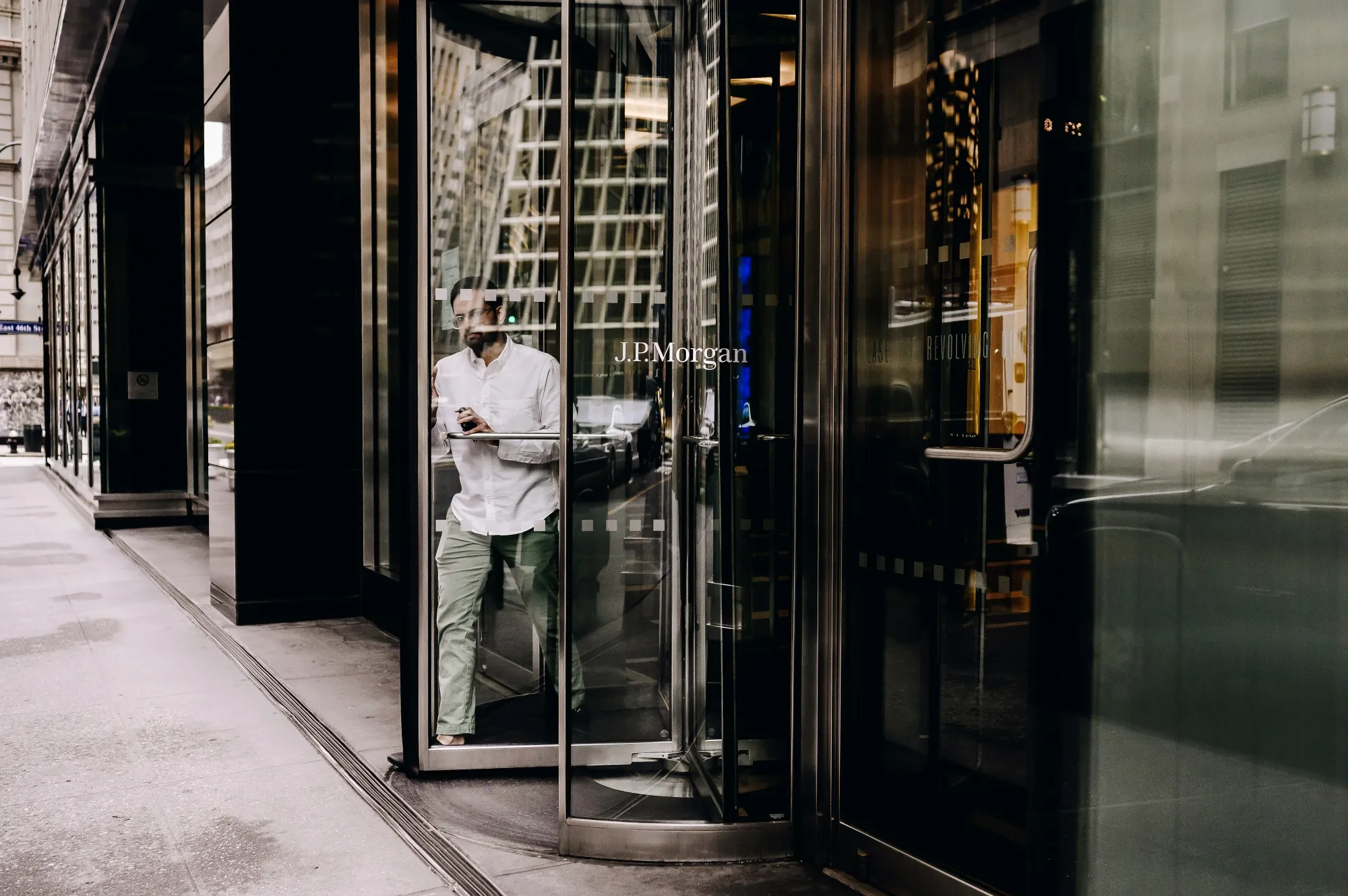 The JP Morgan Chase &amp; Co headquarters in New York.
