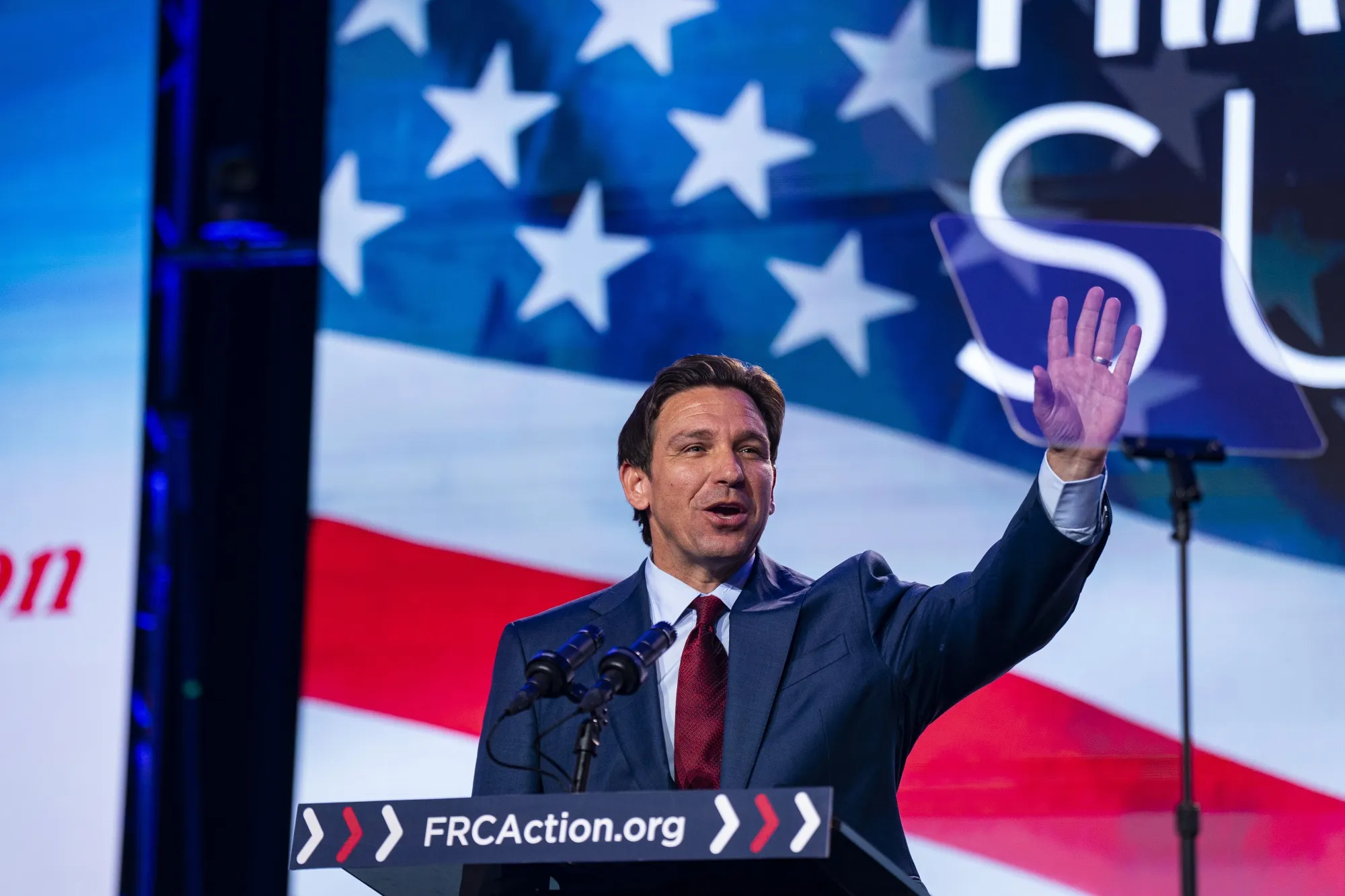 Ron DeSantis at the Family Research Council and FRC Action annual Pray Vote Stand Summit in Washington, DC, on Sept. 15.