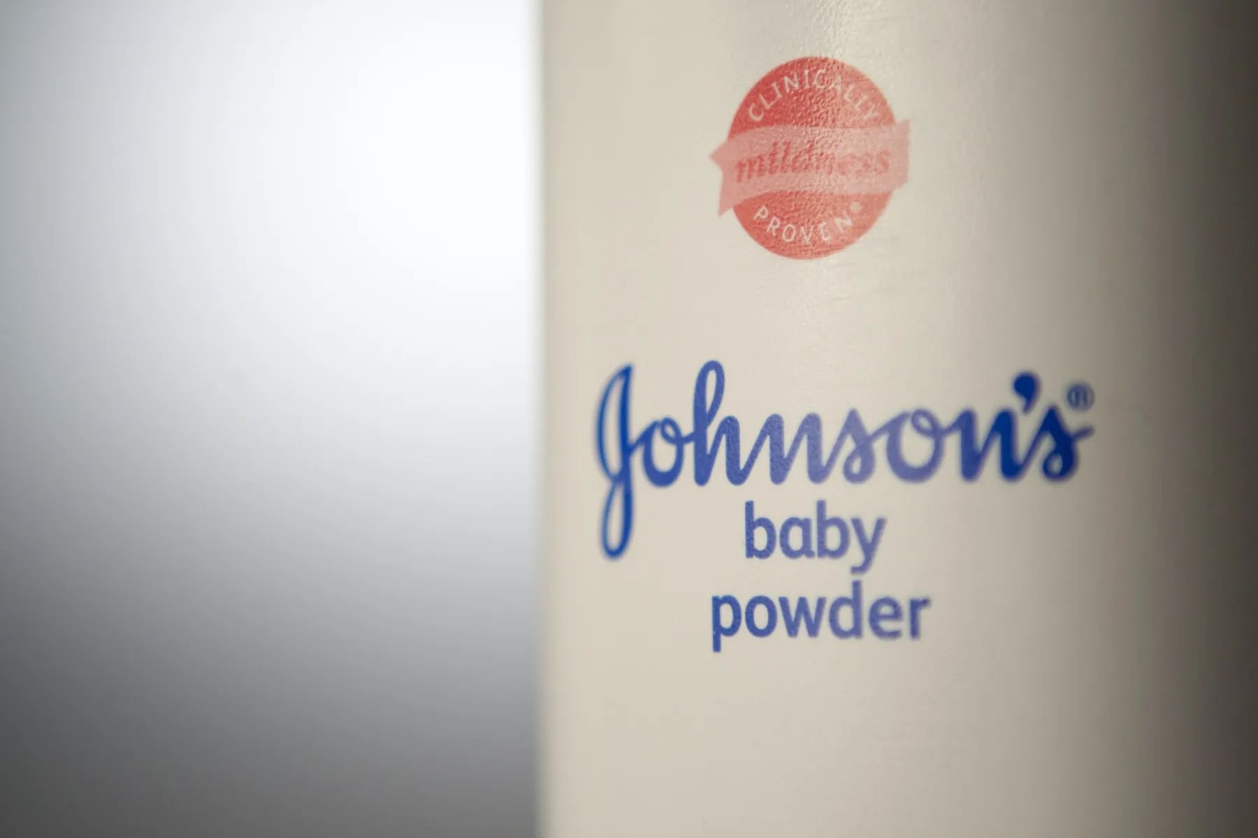 Johnson & Johnson baby powder is arranged for a photograph in New York, U.S., on Friday, July 15, 2011.