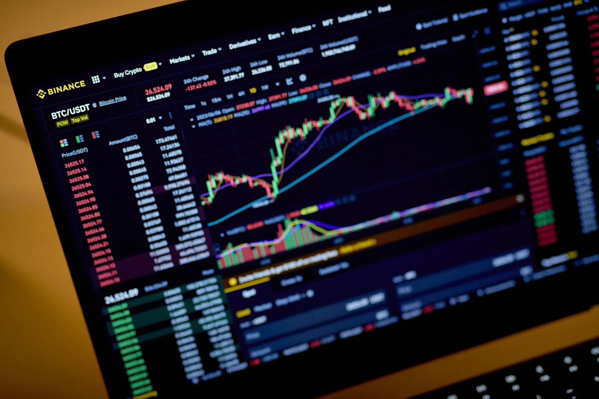 The Binance website on Wednesday, June 7, 2023.