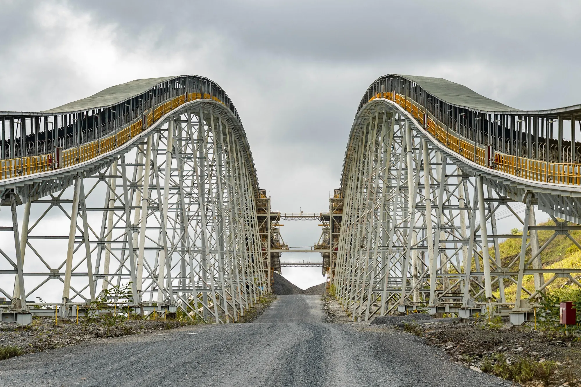 Transport bands used to move minerals at the First Quantum Minerals Ltd. Cobre mine in Panama.