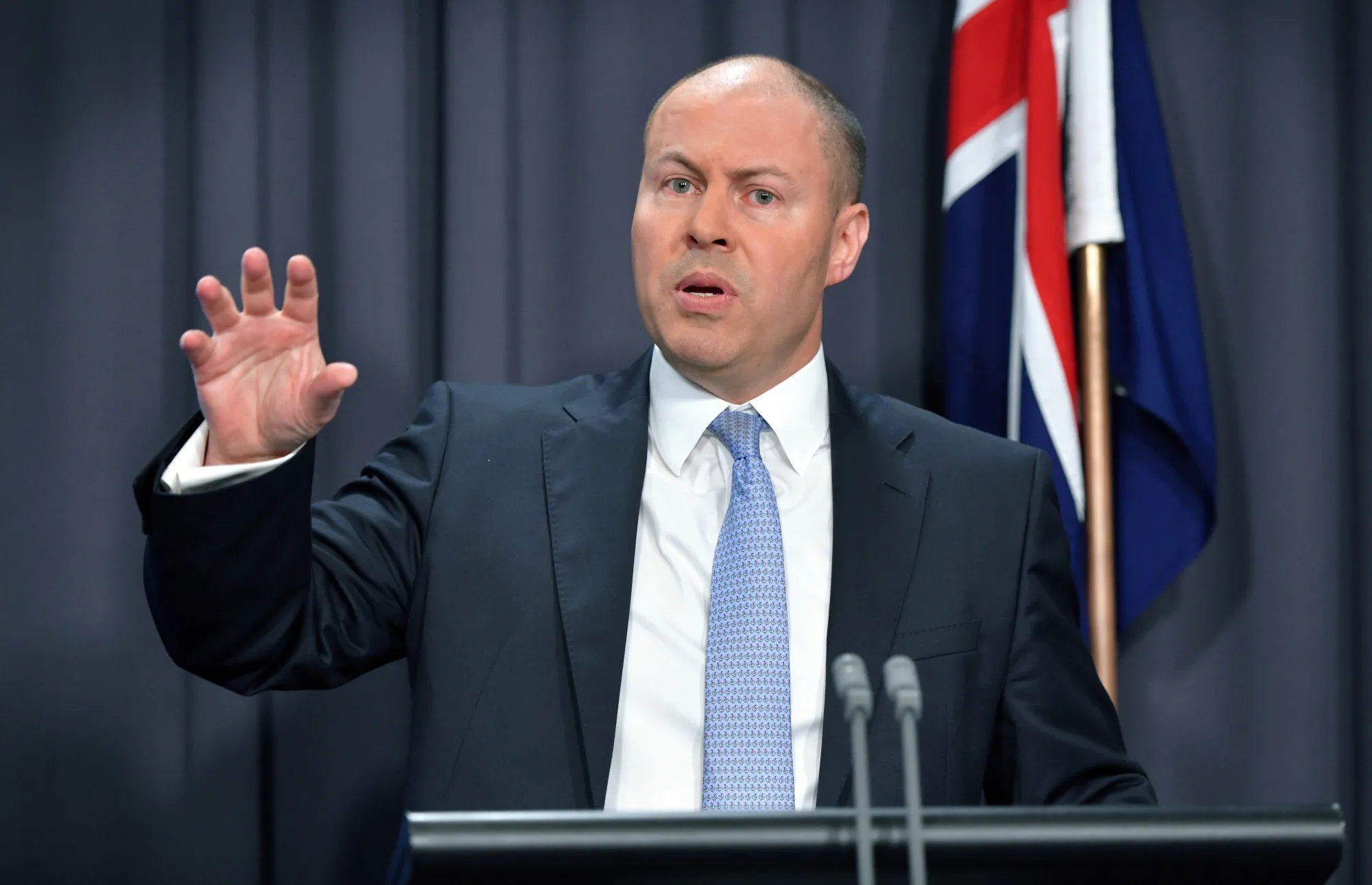 Josh Frydenberg during a news conference in Canberra on Dec. 2.