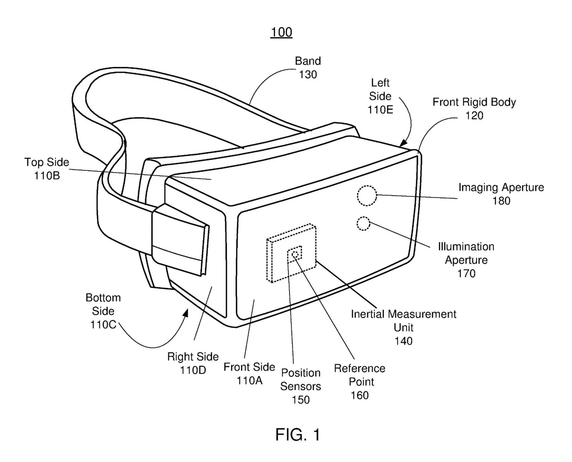 Image from Facebook’s virtual reality patent No. 10,466,484, one of a growing number the company received from the U.S. patent office last year.