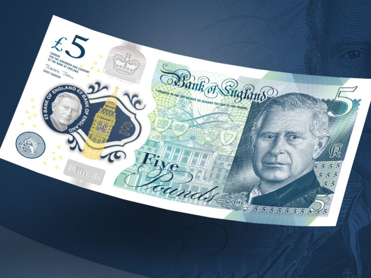 King Charles III Banknote: New English Money After Queen Elizabeth II  Revealed - Bloomberg