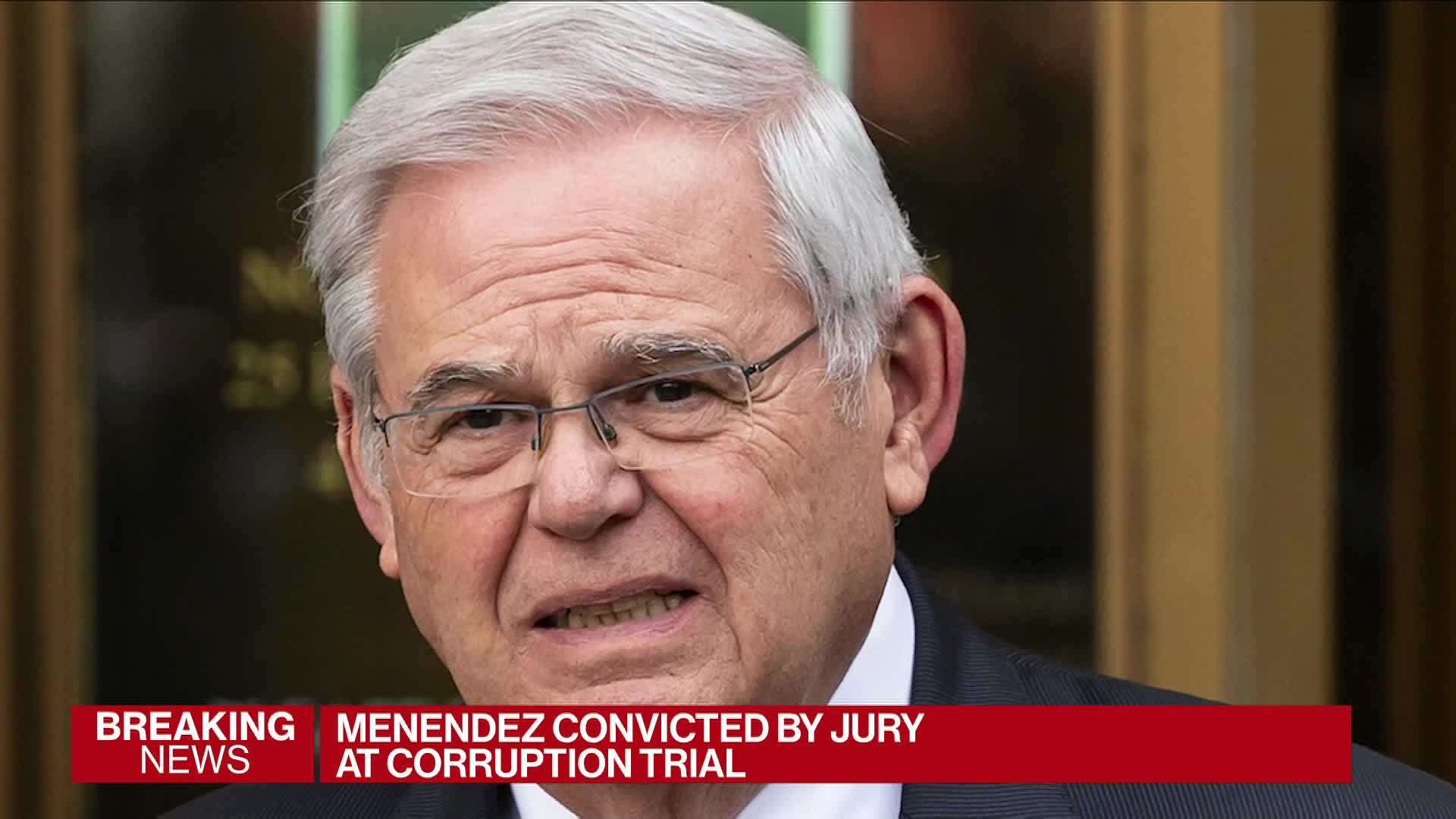 Watch Senator Bob Menendez Convicted at Corruption Trial - Bloomberg