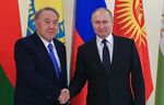 Nazarbayev and Putin in December.