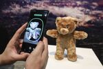 The 3D augmented reality scanner feature of the Samsung Electronics Co. Galaxy Note 10 smartphone is demonstrated.