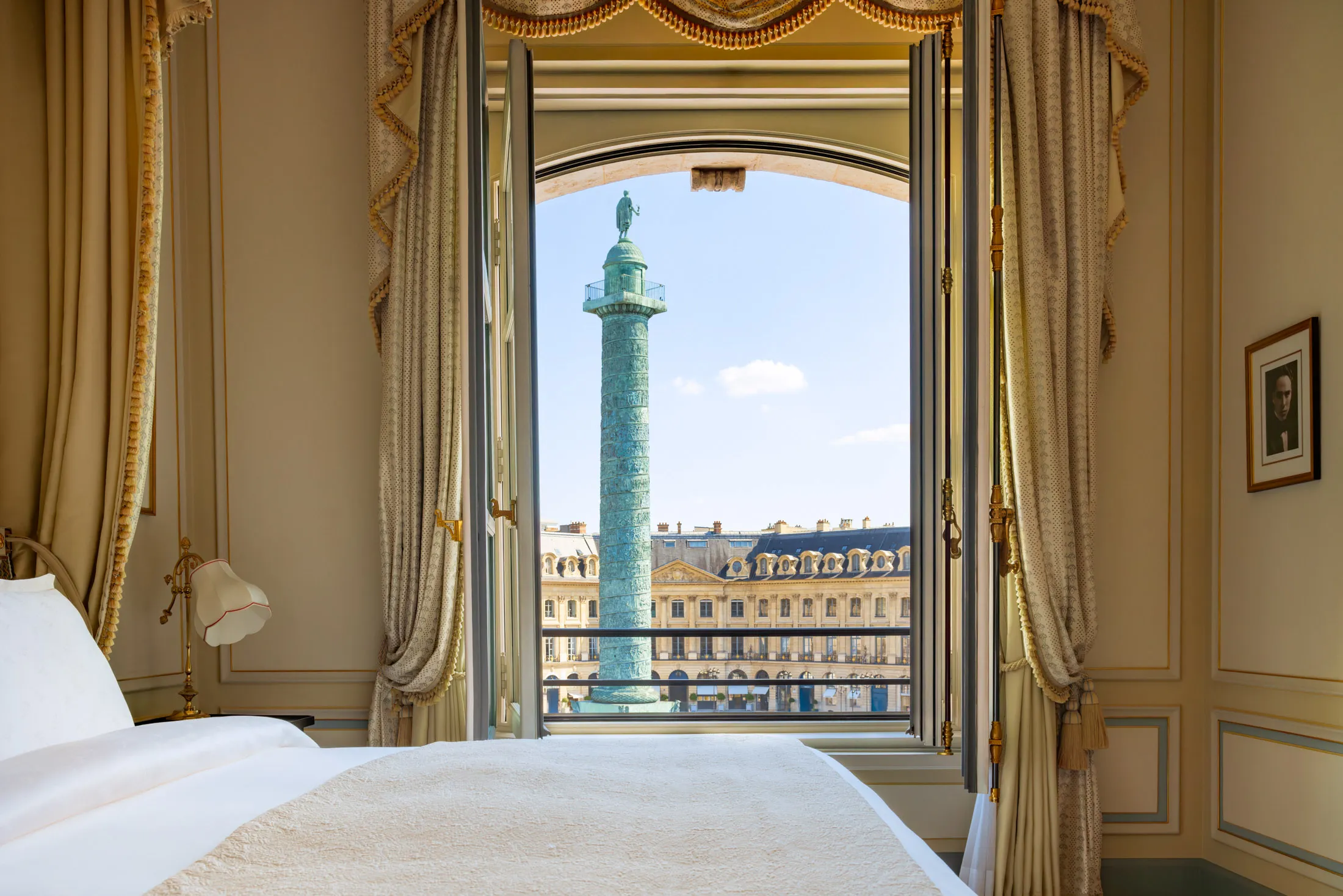 A view of Place Vendôme from the Ritz Paris.