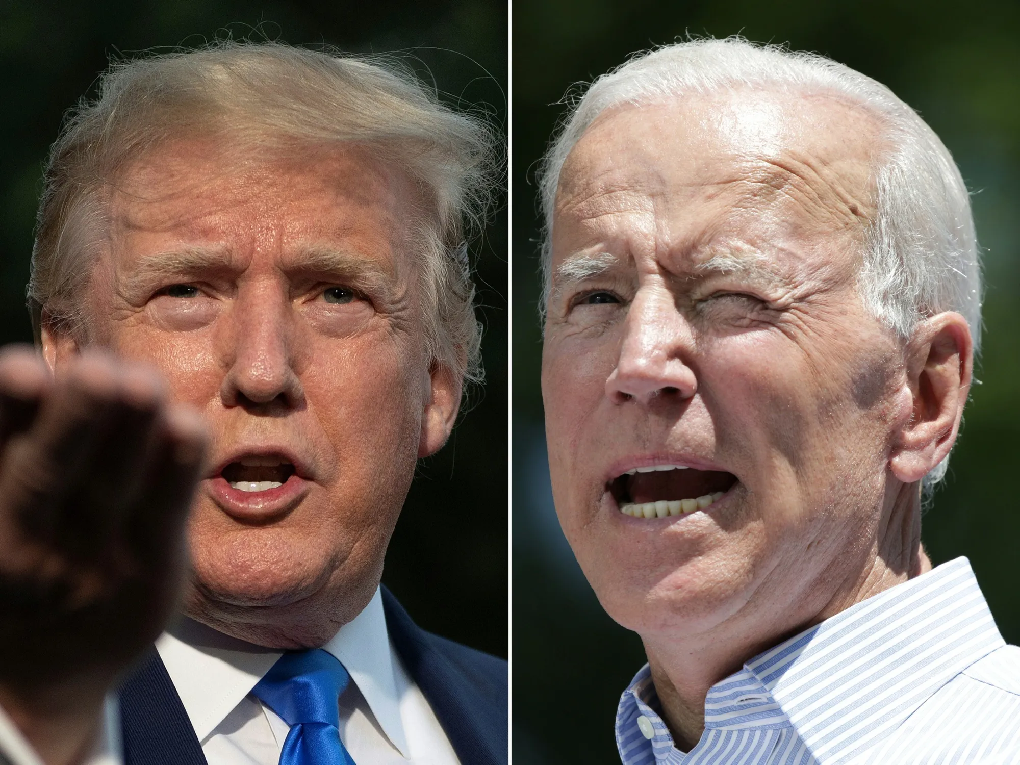 Donald Trump and Joe Biden