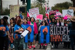 Women's March Rally Ahead Of Roe V. Wade Anniversary