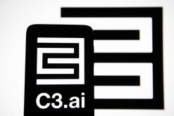 In this photo illustration, C3.ai, Inc. logo is seen on a