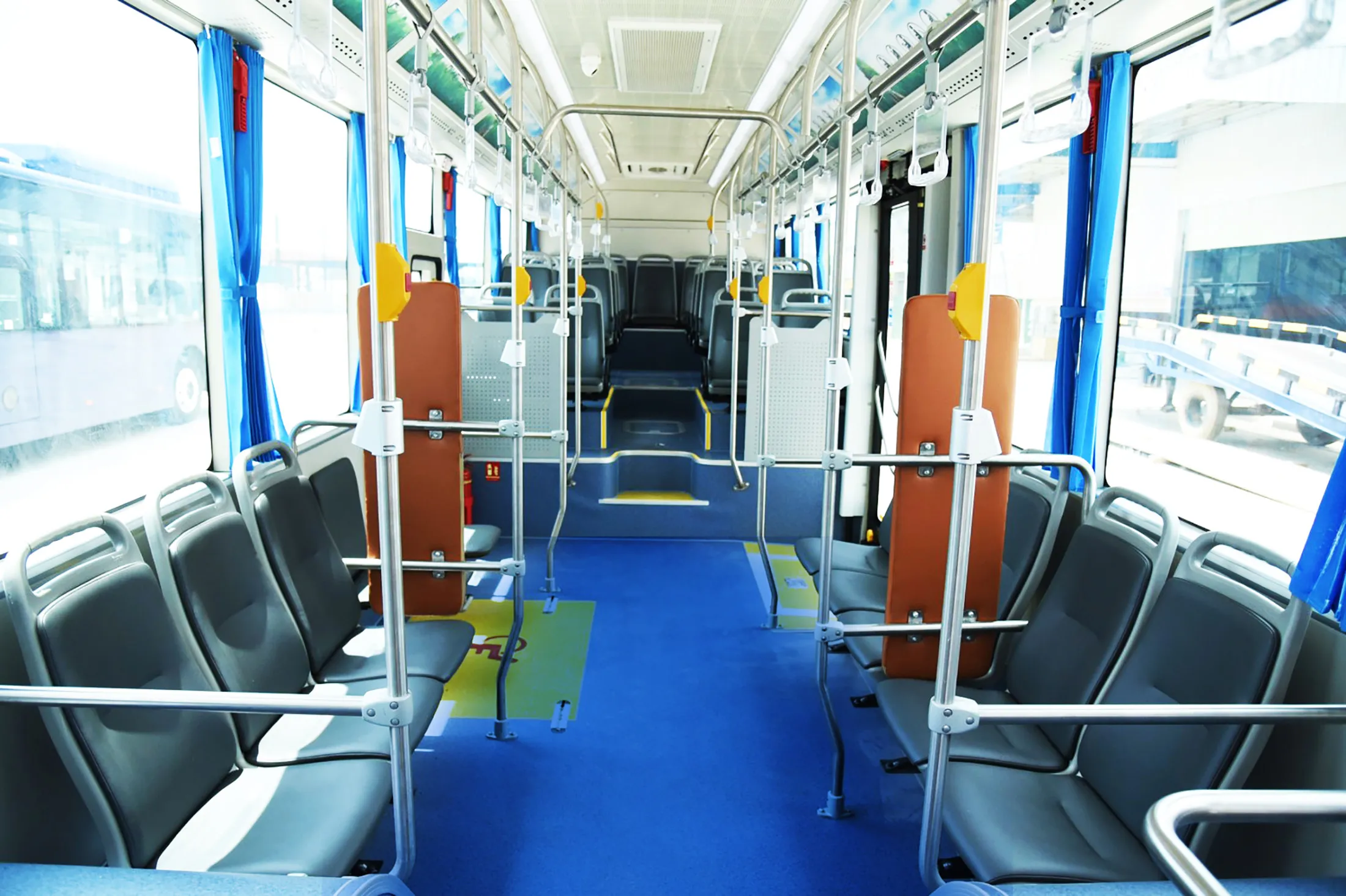 Interiors of the 29-seater Mine Bus.