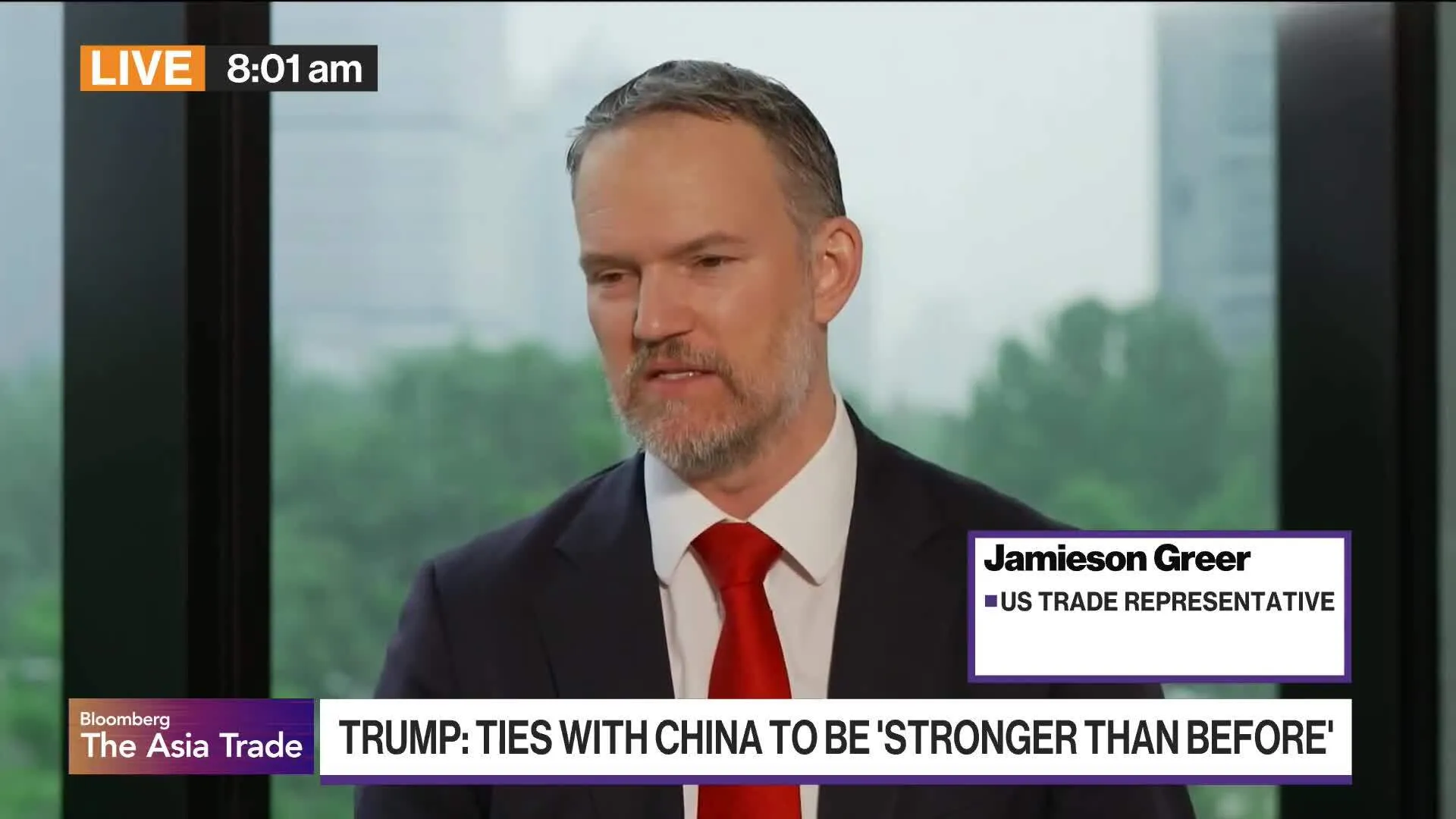 Watch Greer: A Lot of Success in Rebalancing Trade With China - Bloomberg