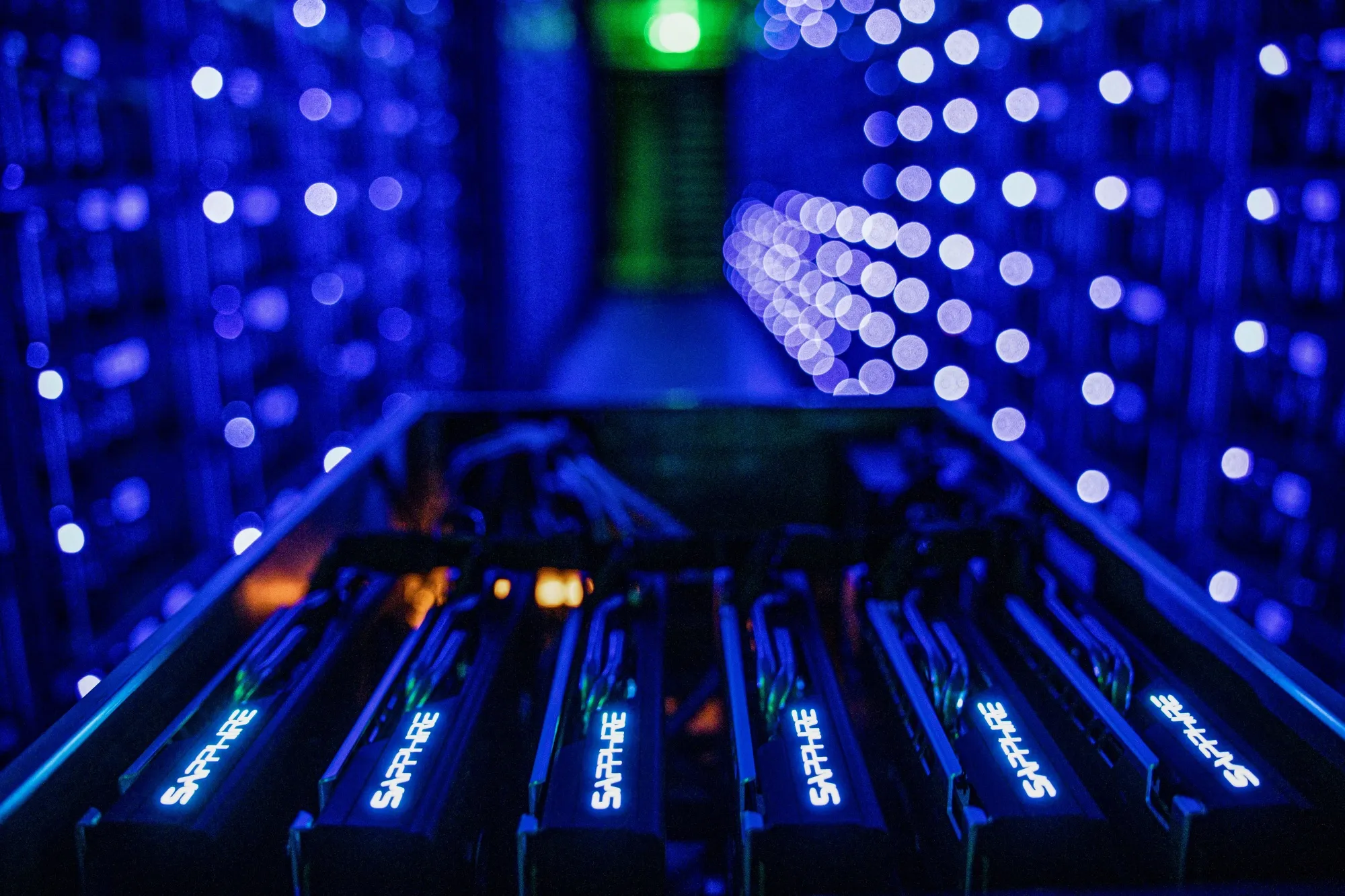 Computers used to mine cryptocurrencies.
