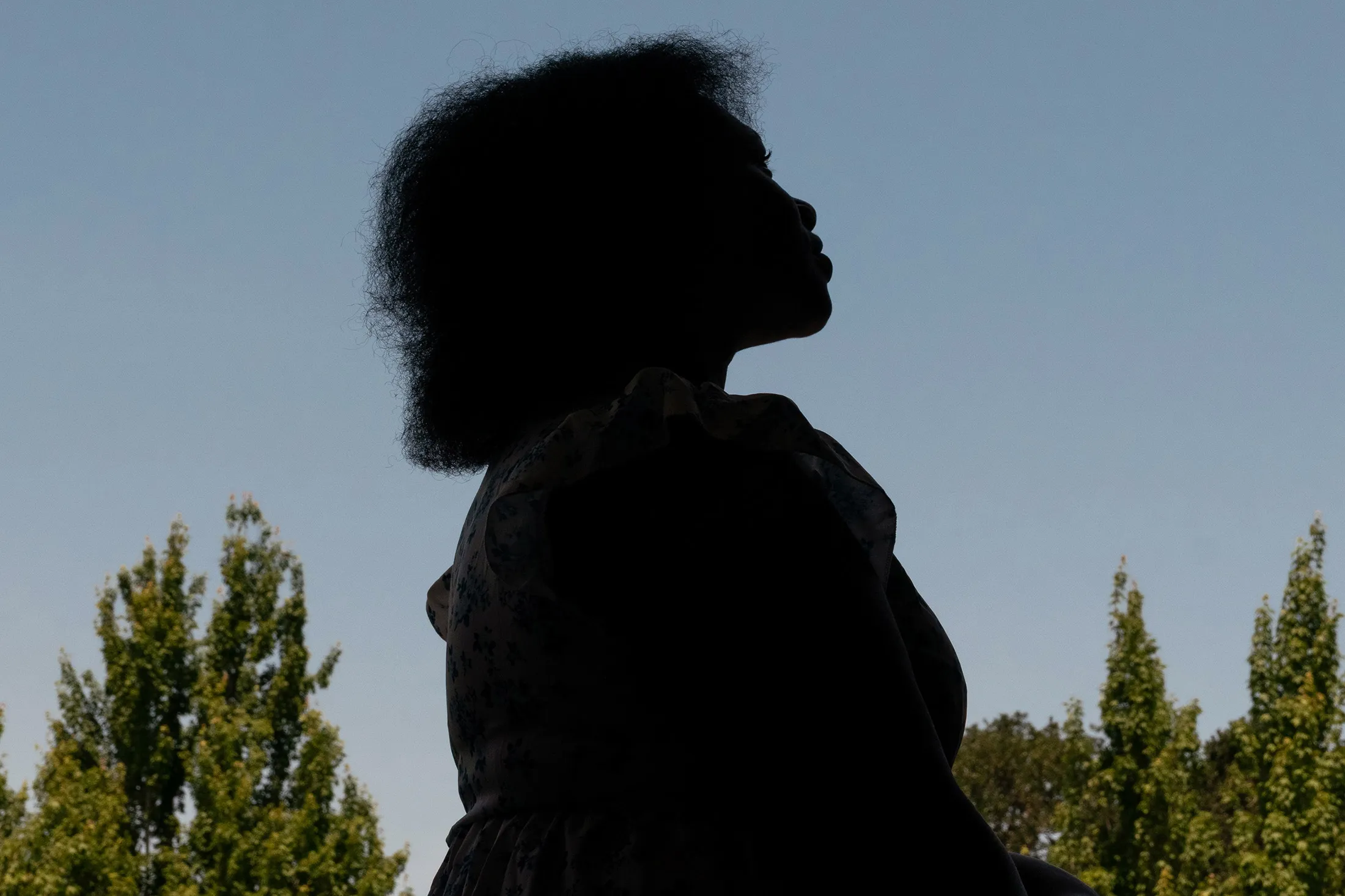 Faith Waweru at her home near Tacoma, Washington.