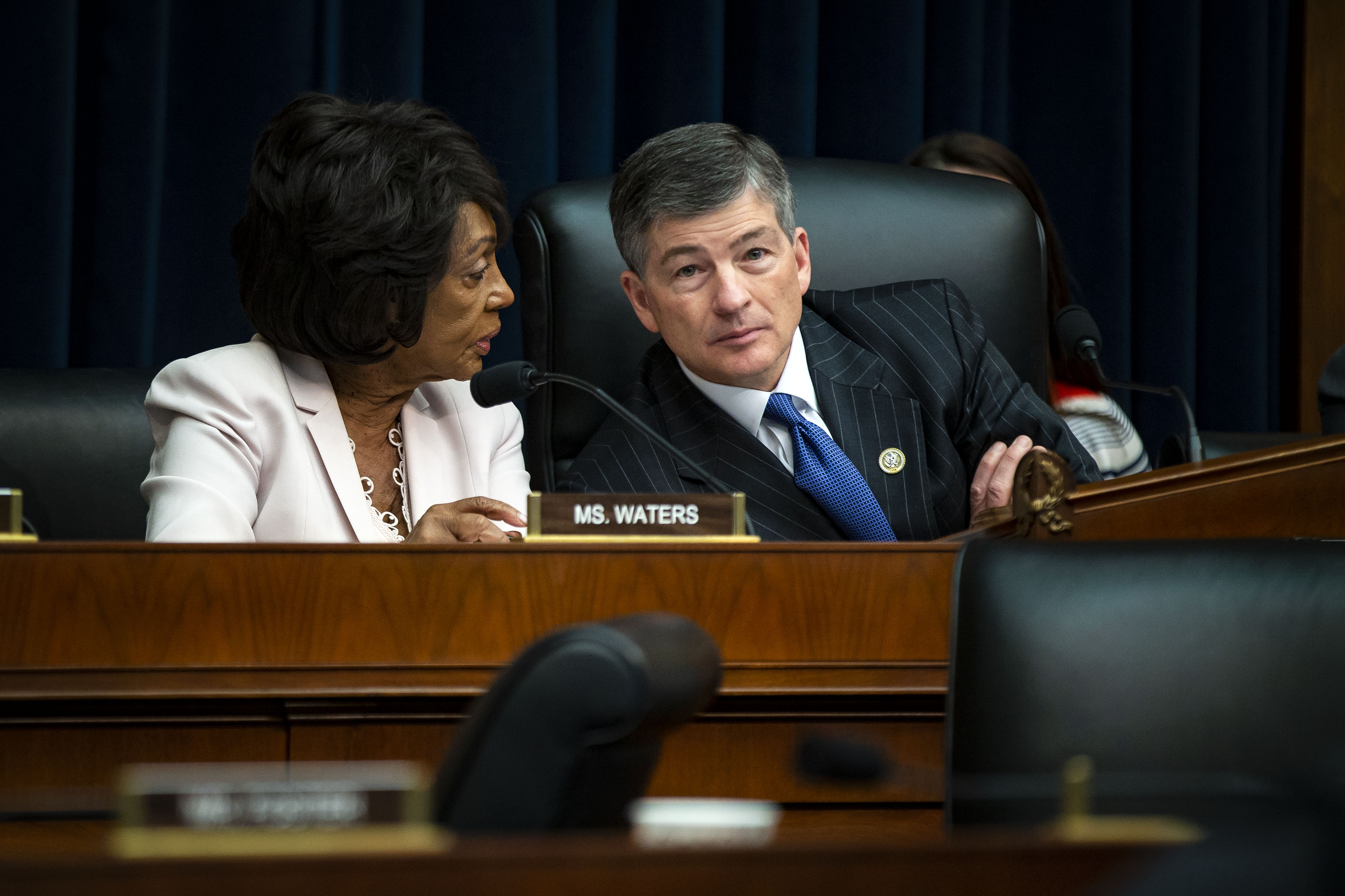 Maxine Waters and Jeb Hensarling