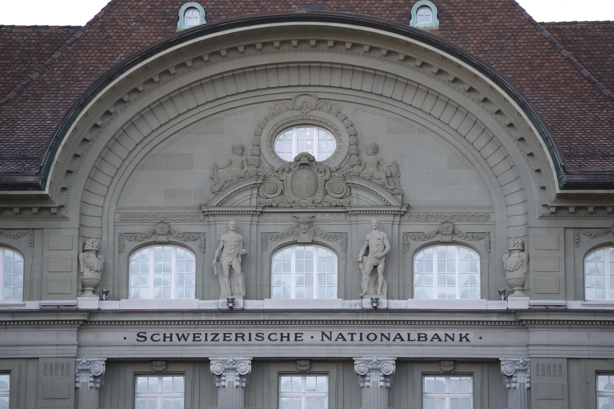 The Swiss National Bank (SNB) building in Bern, Switzerland.