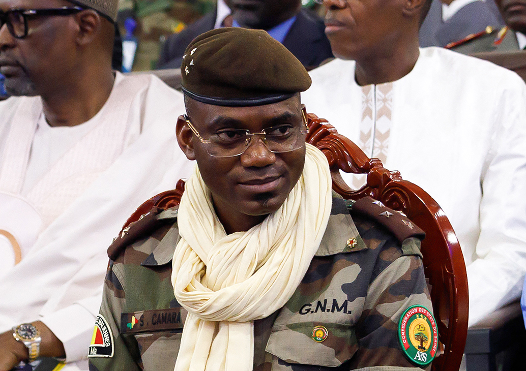 Mali Minister of Defence Sadio Camara at the Bamex 25 Defence Expo in Bamako, Mali on Nov. 11, 2025.