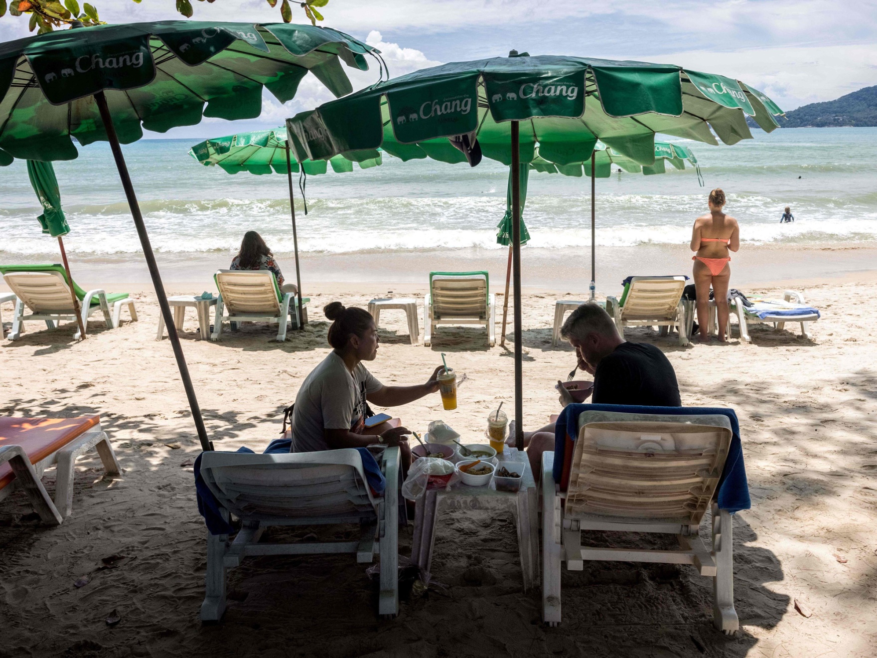 Tourists swap Thailand's beaches for cage fights