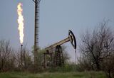 Oil Pumpjack And Flare Stack