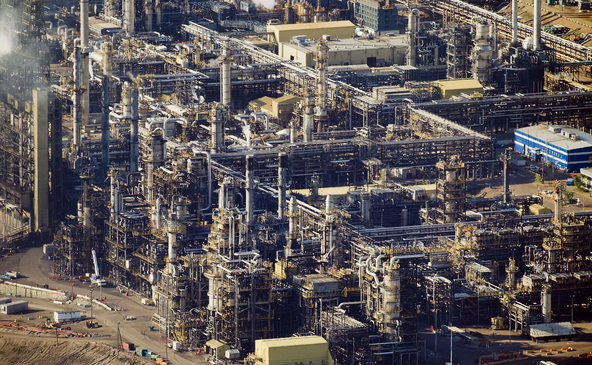 The Syncrude Canada Ltd. oil sands upgrading plant near Fort McMurray, Alberta, Canada, on June 4, 2015.
