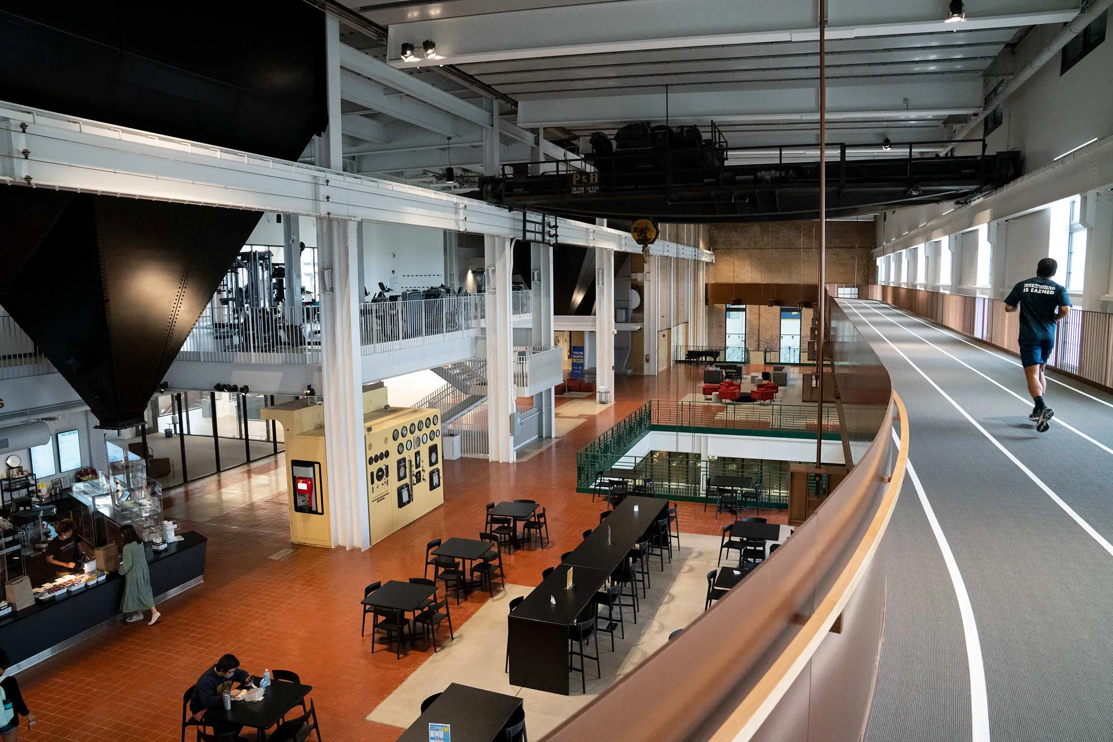 The Powerhouse at Beloit College features an indoor running track.