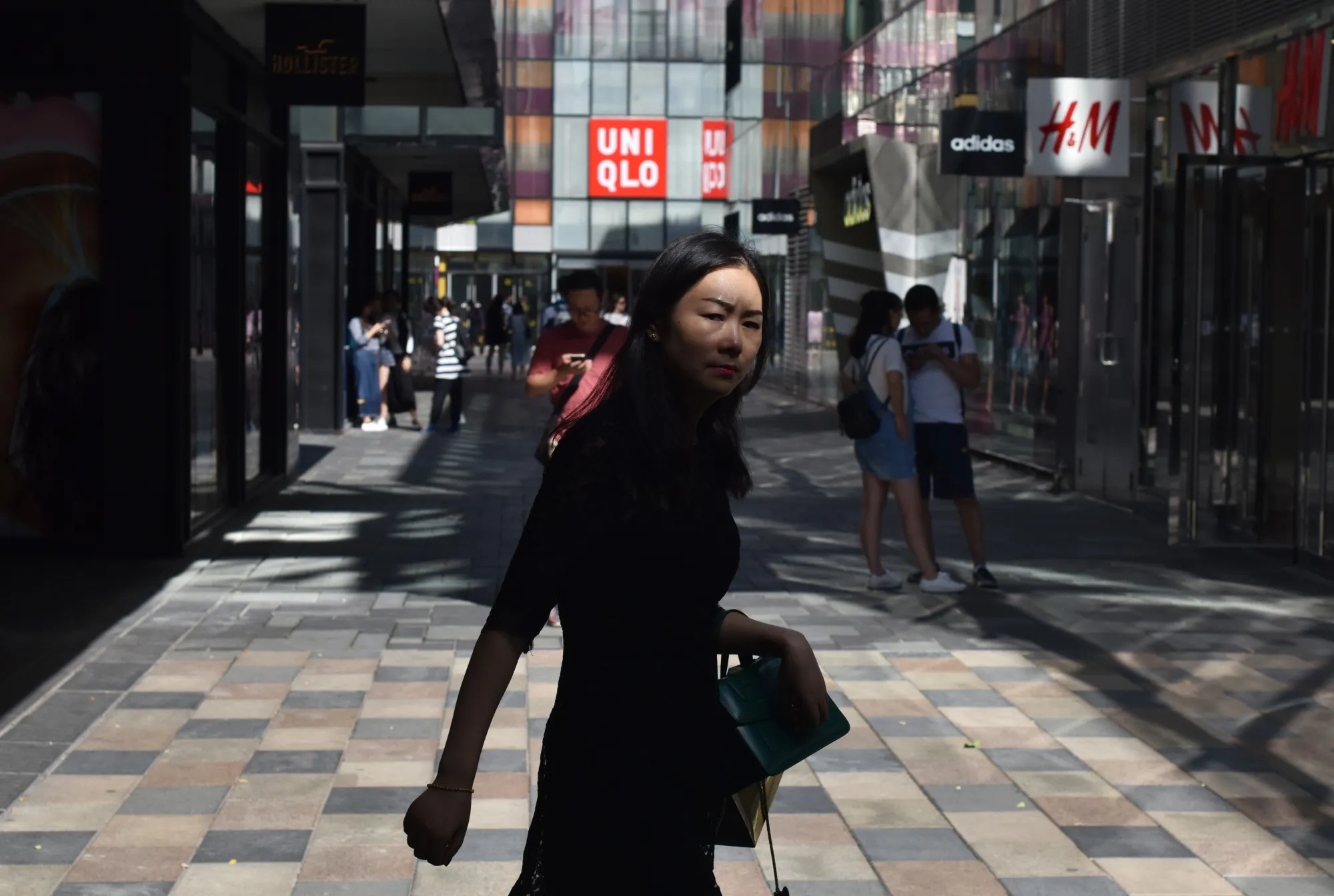 Shopping in Beijing: Half the sky.