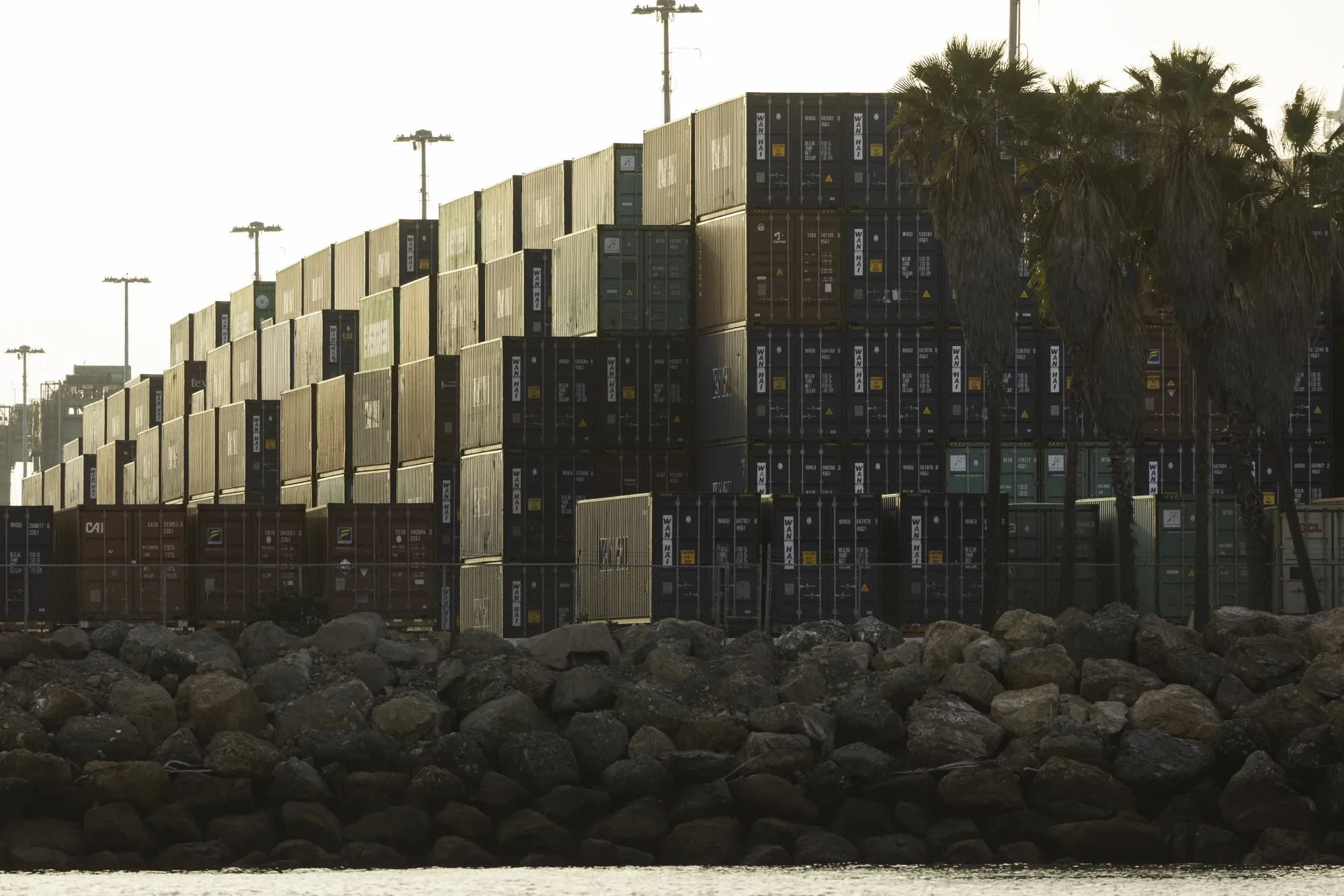 Shipping containers at the Port of Long Beach in Long Beach, California, US, on Thursday, Oct. 13, 2022.&nbsp;