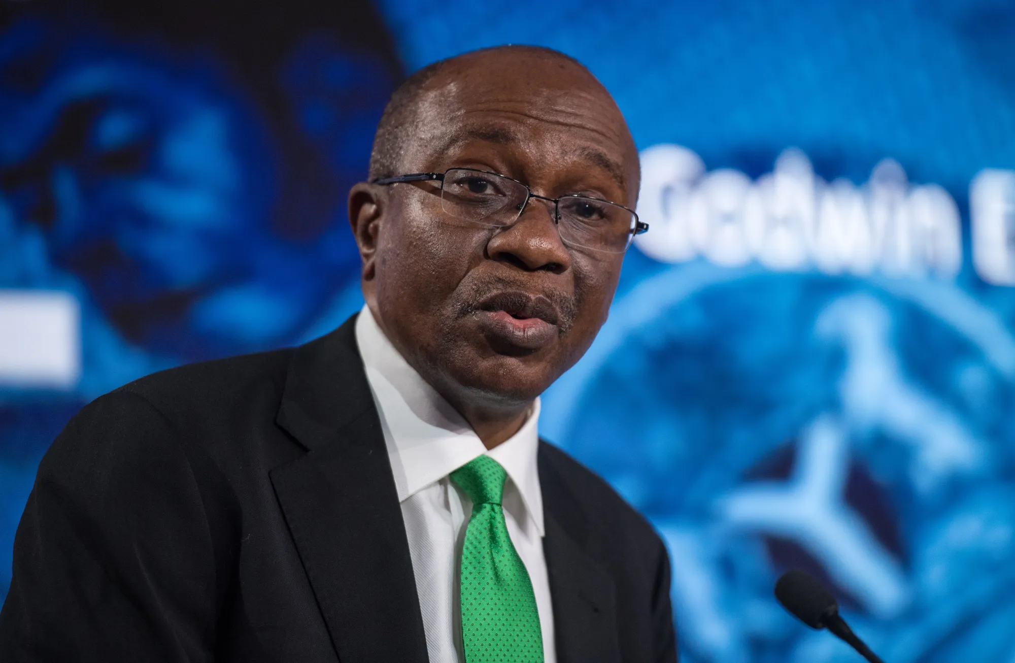 Godwin Emefiele, governor of Nigeria's central bank.