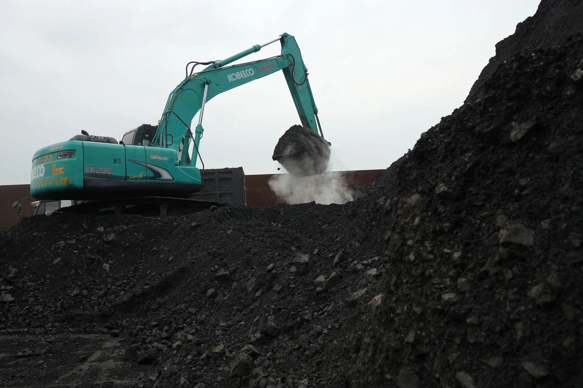 A coal port in West Java, Indonesia.