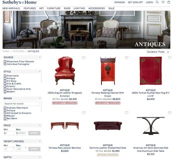 Sothebys Home Takes Sales Online In New Consignment - 