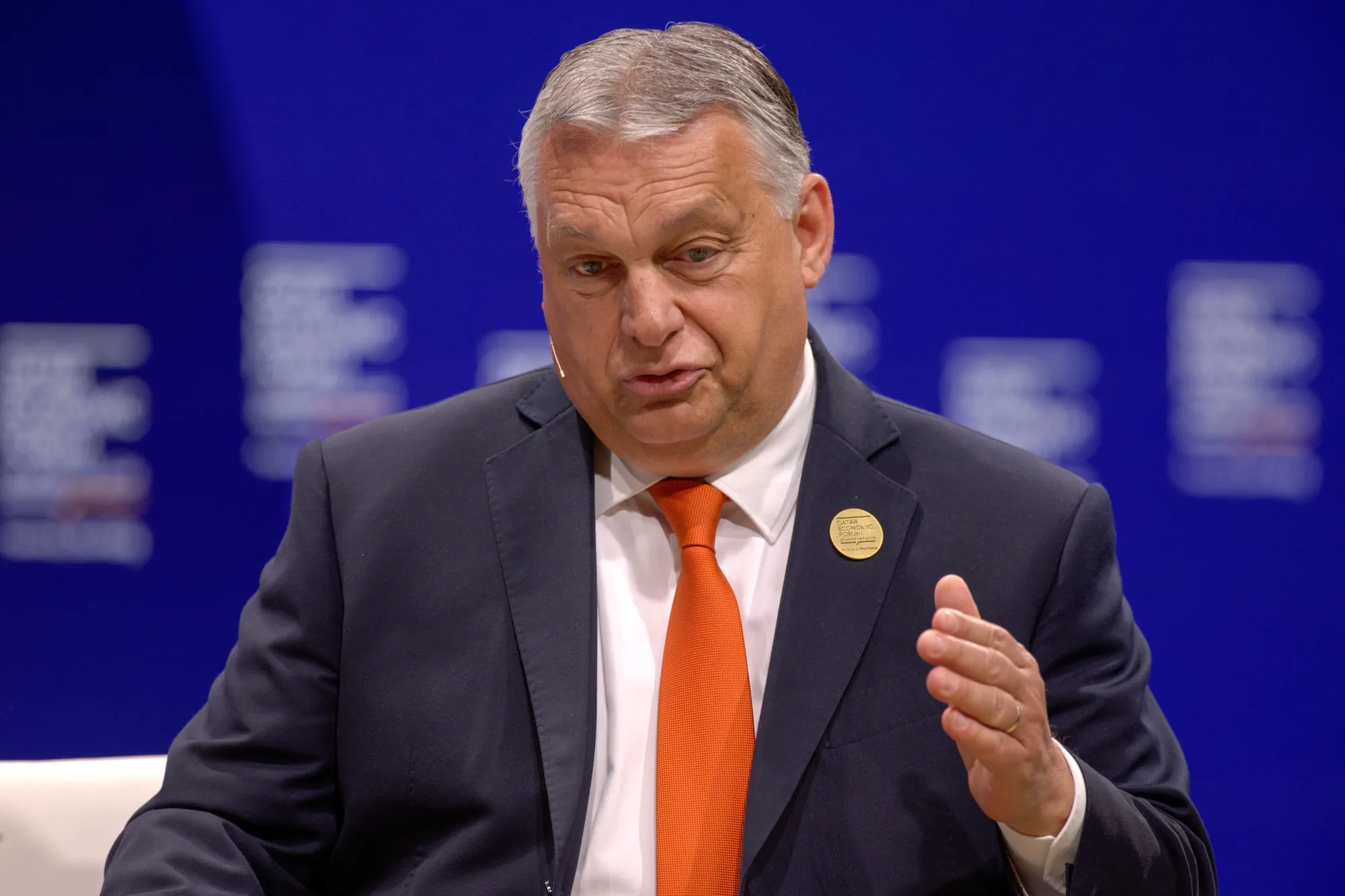 Viktor Orban at the Qatar Economic Forum&nbsp;in Doha, Qatar, on May 23.